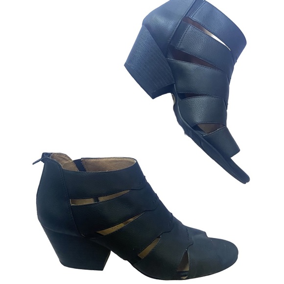 Natural Soul Shoes - Natural Soul Vegan Leather Block Heel Sandal